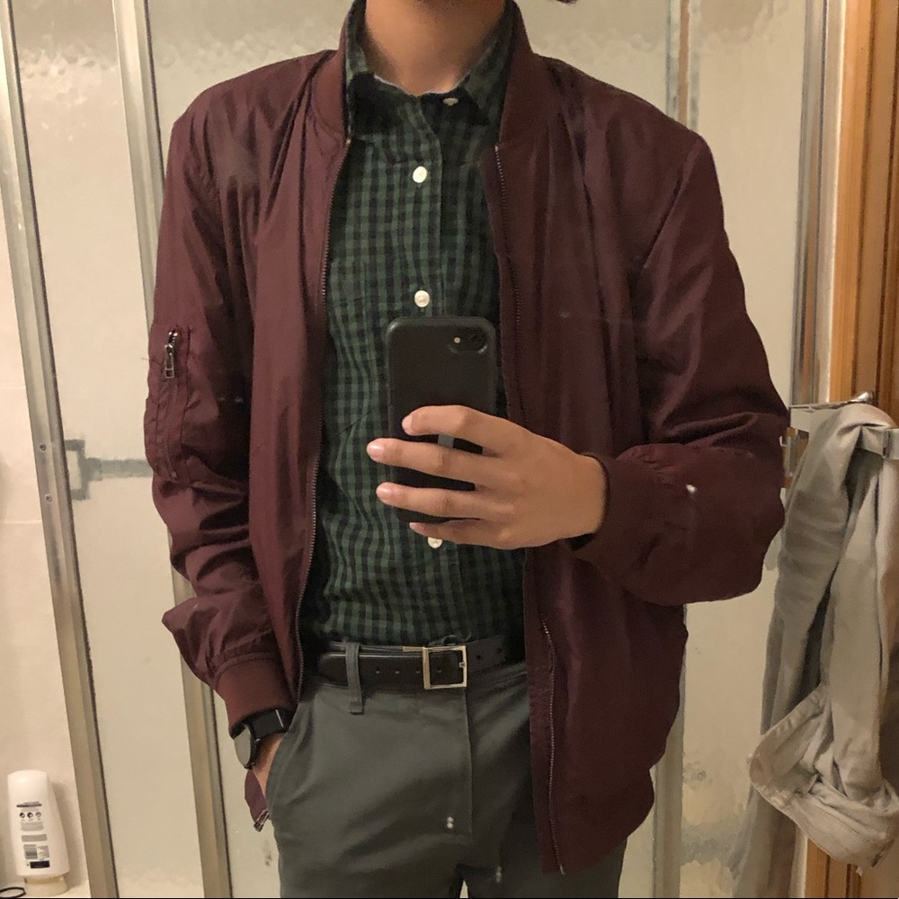 Nautica Green and Black Plaid Shirt